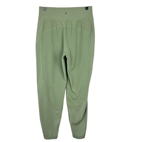 ATHLETA Run With It Pants Sz S Eucalyptus Green Jogger Casual Comfy Chic Travel - Picture 8 of 15